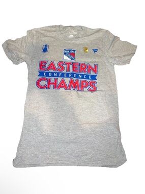 Size Men’s Small New York Rangers Eastern Conference Champs Gray Brand New